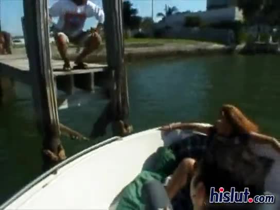 Sexy jewish arabic girl fucked on a speed boat