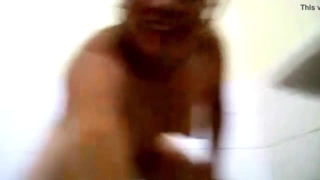 Indian girl nude in bathroom